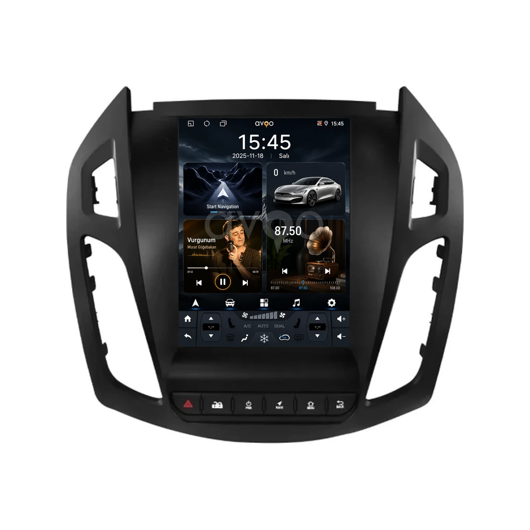 Ford Transit Connect Android Tesla Multimedya Sistemi (2014-2018)