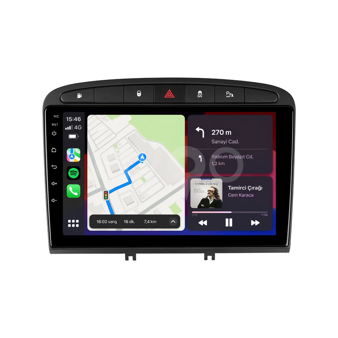 Peugeot 308 Android Multimedya Sistemi (2008-2013)