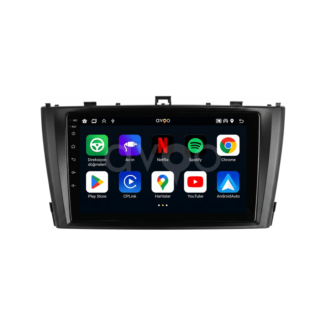 Toyota Avensis Android Siyah Multimedya Sistemi (2009-2014)