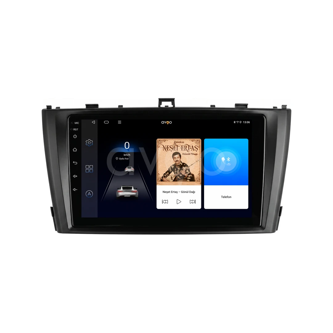 Toyota Avensis Android Siyah Multimedya Sistemi (2009-2014)