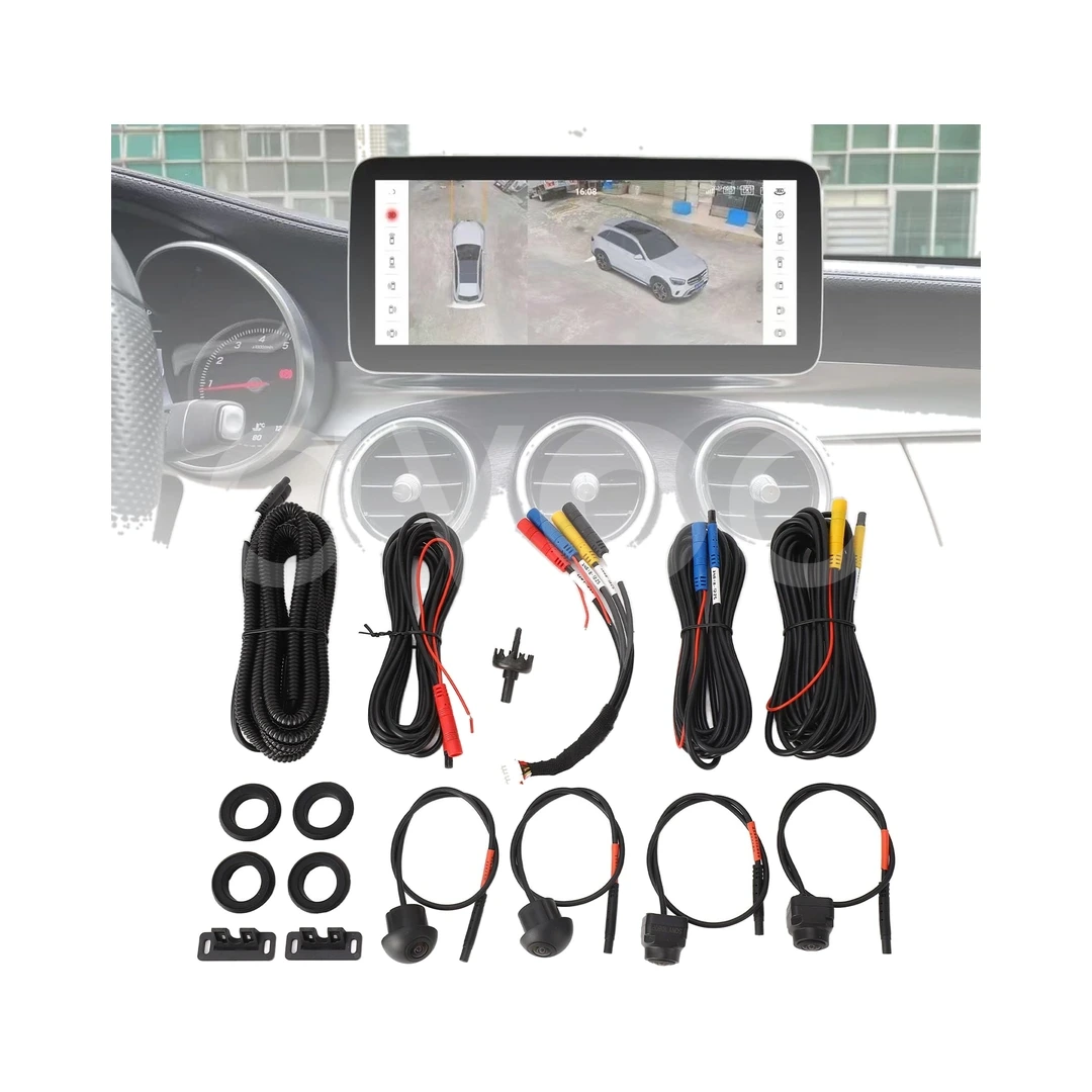 360 Derece Araç Kamera Sistemi 1080P AHD (4 Kameralı Kit)